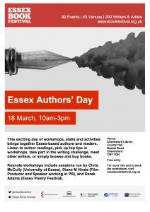 Essex Book Festival 2017: Local Authors’ Day Saturday 18th March