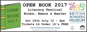 Open Book Literary Festival  (Hitchin Festival 2017) Saturday 29th July