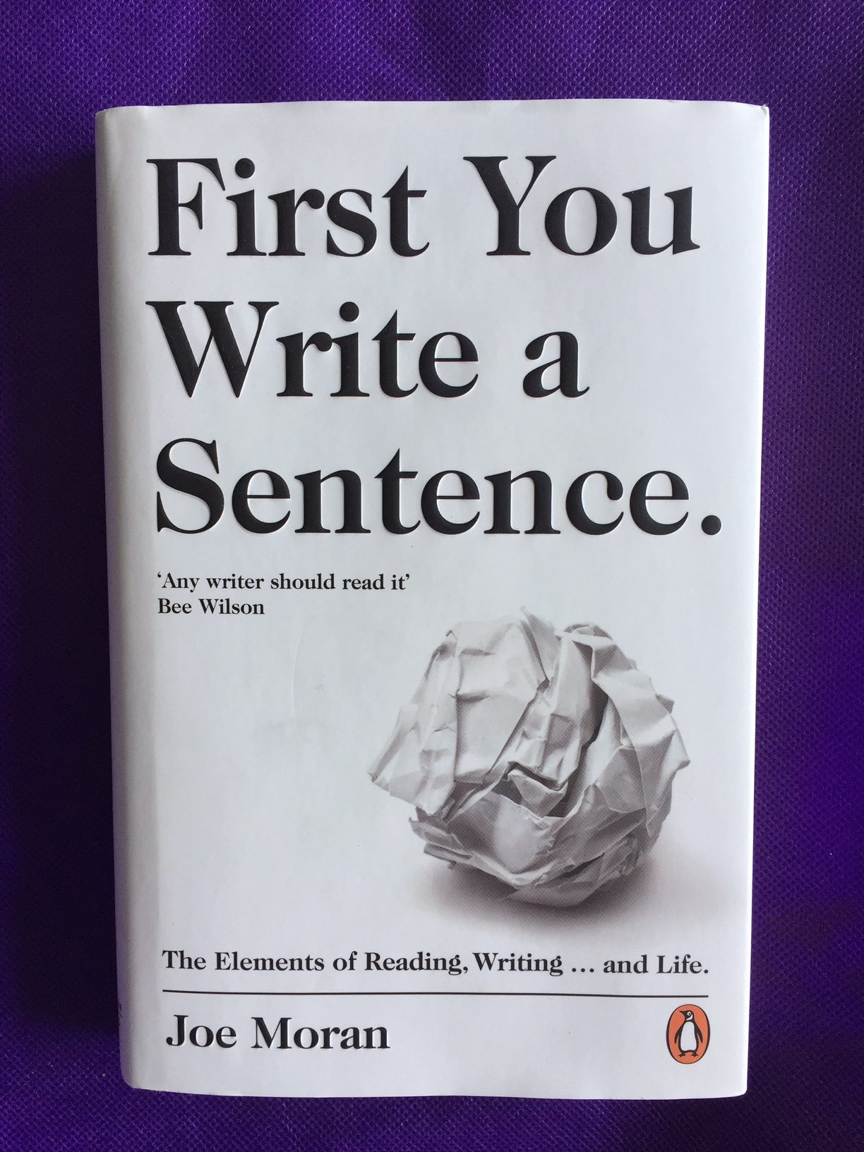 Book Review: First You Write A Sentence by Joe Moran – Owen W